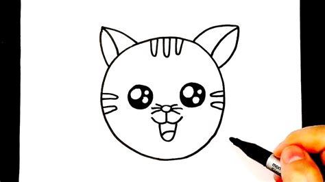 Cara Menggambar Wajah Kucing Yang Lucu Gambar Mudah Untuk Pemula