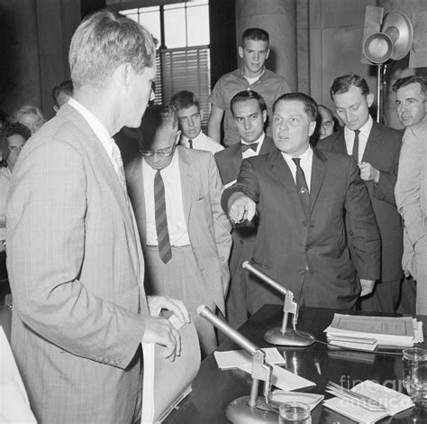 Jimmy Hoffa Meeting With Robert Kennedy Photograph By Bettmann Fine Art America