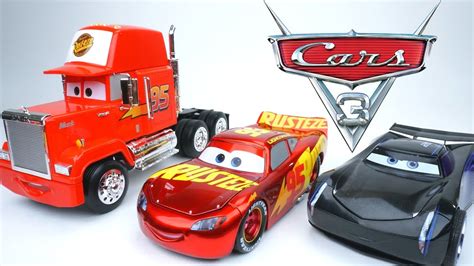 disney pixar cars 3 huge diecast mack hauler jackson storm rusteze racing lighting diecast toys