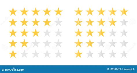 Feedback Customer Satisfaction And Review Concept Five Star Rating
