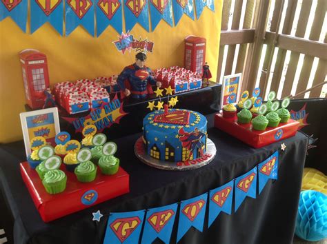 Superman Themed First Birthday Superman Birthday Marvel Birthday