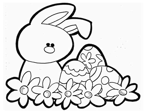 Nope, kids (and adults) also have the decorated eggs and background (grass, bushes, and flowers) to. Free Printable Easter Bunny Coloring Pages For Kids