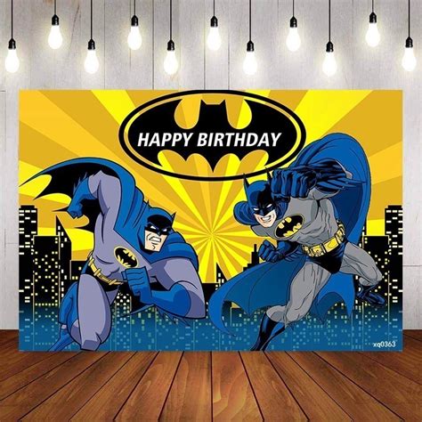 Batman Birthday Backdrop 150100cm Kidzi Shop