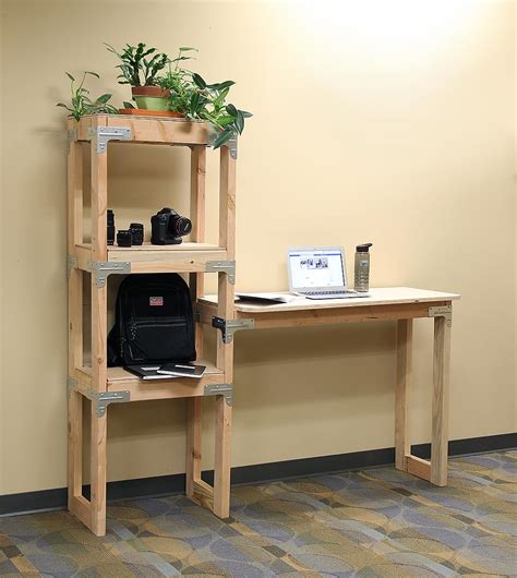 Diy Standing Desk And Shelf Diy Done Right