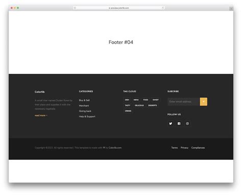 20 Best Free Bootstrap Footer Examples 2021 Avasta