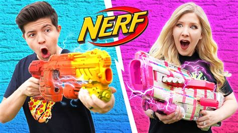 57 results for fortnite nerf gun. NERF BLASTER CHALLENGE Boy vs Girl (Learn How to Make ...