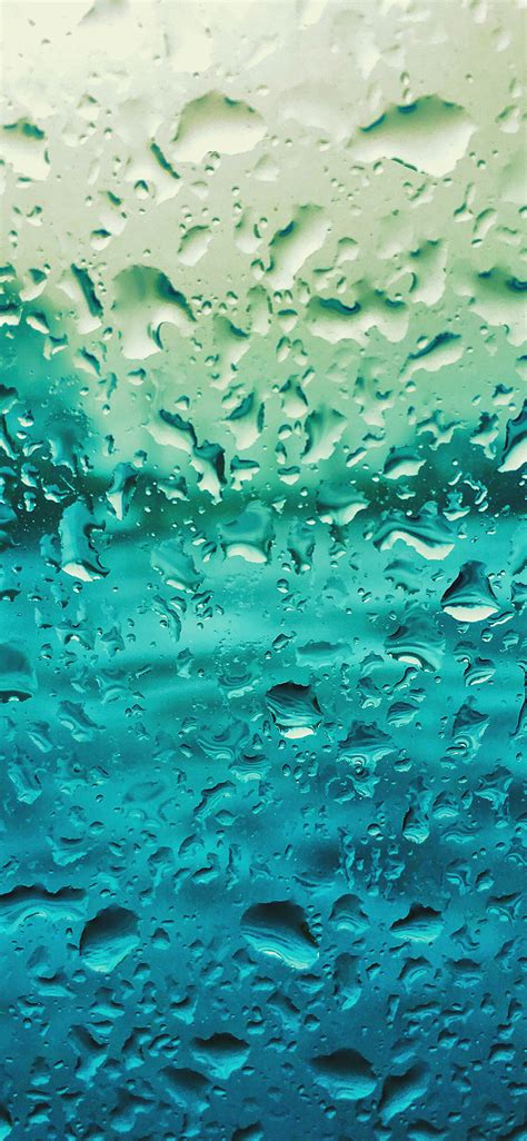 Apple Iphone Wallpaper Vr68 Rain Drop Window Blue Pattern