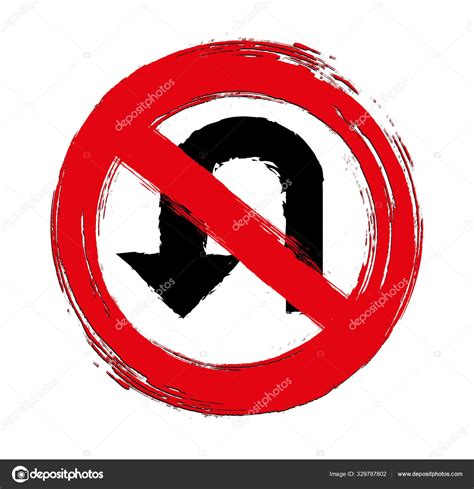 Turn Forbidden Road Sign Stock Vector Image By ©selim123 329787802
