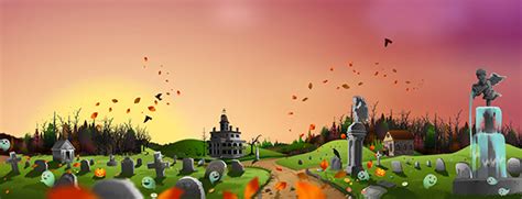 Halloween Themed Game Background For Children On Behance