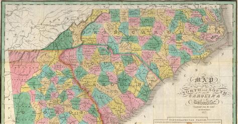 Map Of South Carolina And Georgia