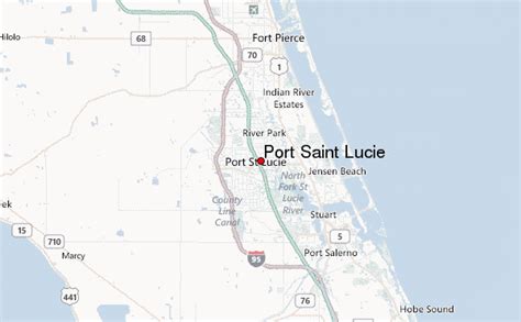 Port St Lucie On Map Of Florida United States Map