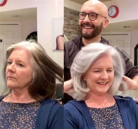 Hairstylist Shares Gorgeous Photos Of People Embracing Their Gray Hair