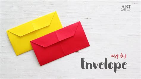Simple Envelope That You Can Make In Minutes Diy Craft Ideas Youtube