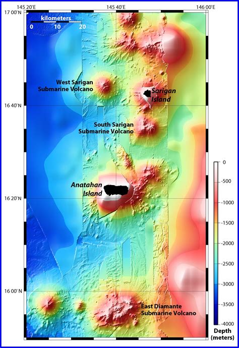 Noaa Ocean Explorer Submarine Ring Of Fire 2003 Location Map Showing East Diamante And The