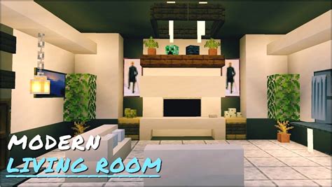 Minecraft Modern Living Room Tutorial Living Room Home Decorating