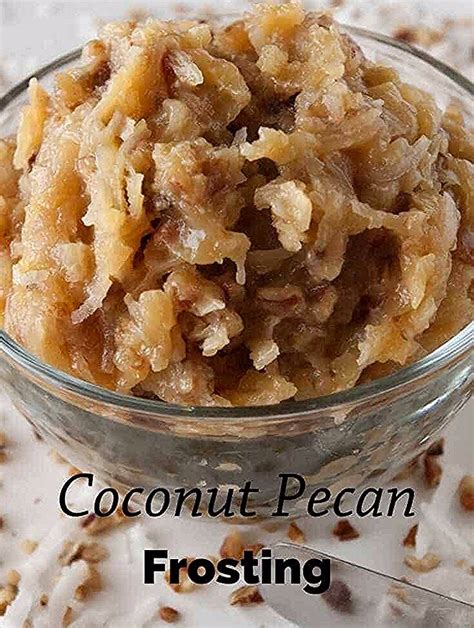 Remove from heat and stir in pecans and coconut. Coconut Pecan Frosting (aka German Chocolate Cake Frosting ...