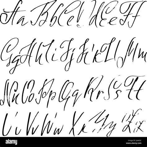 Hand Drawn Elegant Calligraphy Font Modern Brush Lettering Grunge