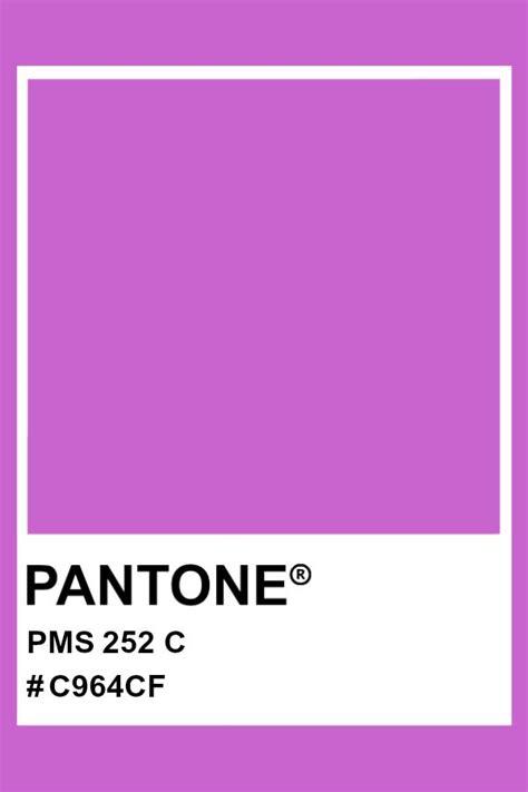 Pantone 252 C Pantone Color Pms Hex Pantone Colour Palettes