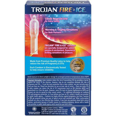 Trojan Condoms Fire And Ice
