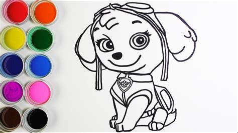 Skye Paw Patrol Dibujo