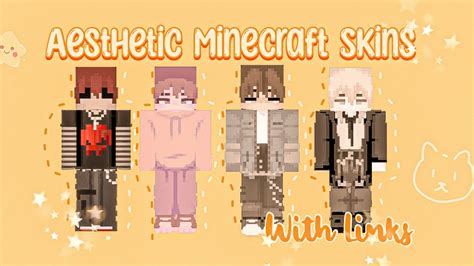 Aesthetic Minecraft Skins~ Male Edition~ With Links~ Mcpe Youtube