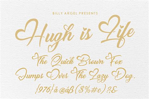 Hugh Is Life Font Billy Argel Fonts FontSpace