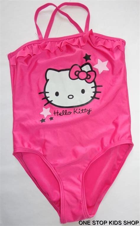 Hello Kitty Girls 4 6x Swimsuit Bathing Swim Suit Ebay