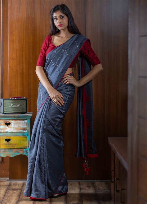 Cheniya Silk Saree With Red Blouse Online Mamatha Tulluri