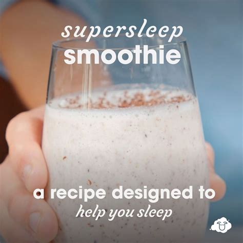 Counting Sheep On Instagram Introducing The Super Sleep Smoothie The