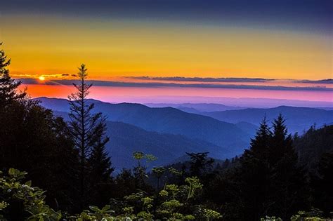 Smoky Mountain Sunset Mountain Splendor Pinterest