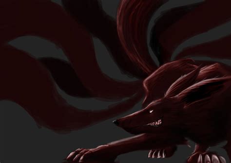 Kyuubi Nine Tailed Demon Fox By Frowg101 On Deviantart