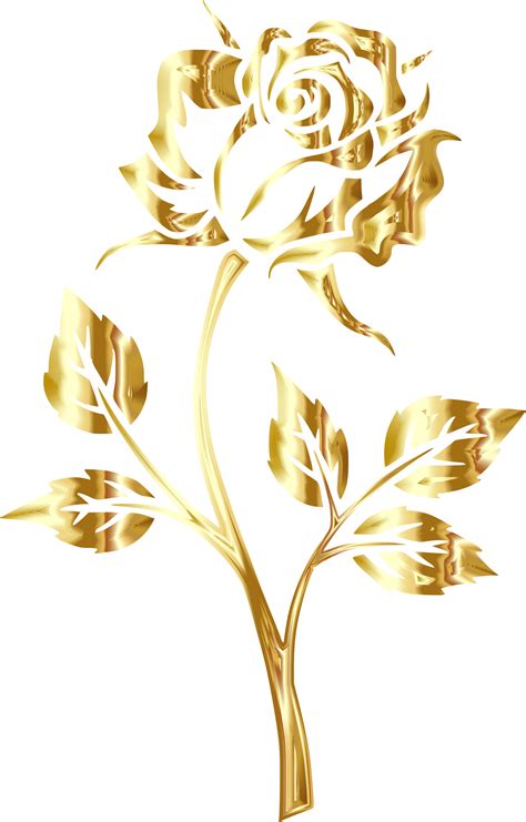 Gold Flower Transparent Background Clip Art Library