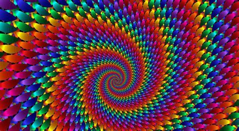 Amazing Rainbow Fractal Art Hippie Background Fractals Optical
