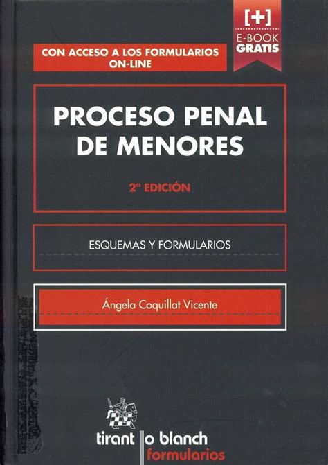 Proceso Penal De Menores Esquemas Y Formularios Ngela Coquillat Vicente A Ed Valencia