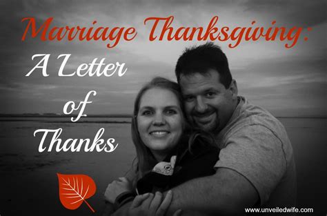 Marriage Thanksgiving A Letter Of Thanks Thankful Love And Marriage Marriage Help