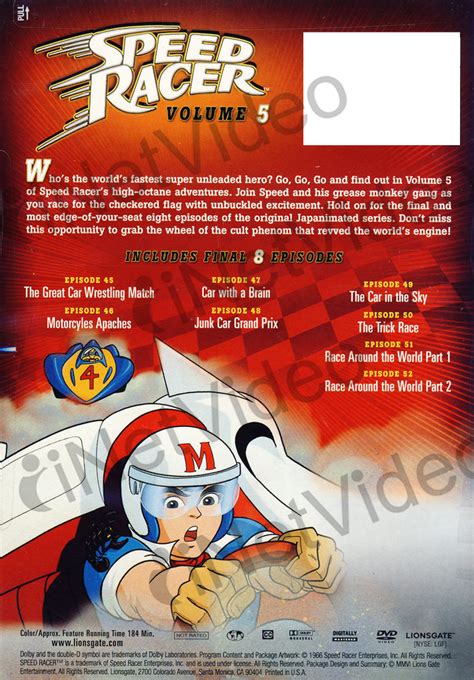Speed Racer Volume 5 On Dvd Movie