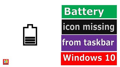 Power Icon Missing From The Taskbar Windows 10 Youtube