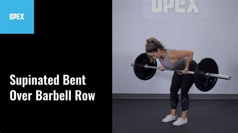 Supinated Bent Over Barbell Row Opex Exercise Library Youtube