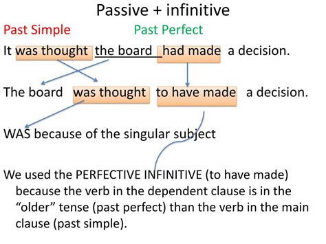 PPT - Infinitives Seem + infinitive Passive + infinitive PowerPoint ...