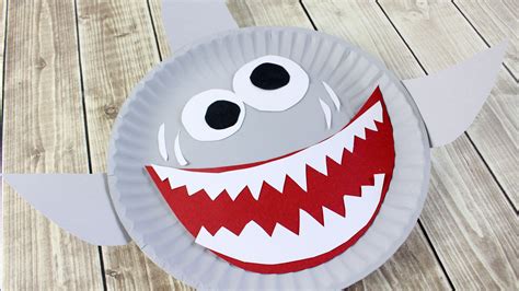 Shark Paper Plate Craft For Kids The Brilliant Homeschool Paper