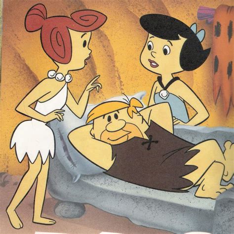 Betty And Wilma With Barney Flintstones Classic Cartoon Characters