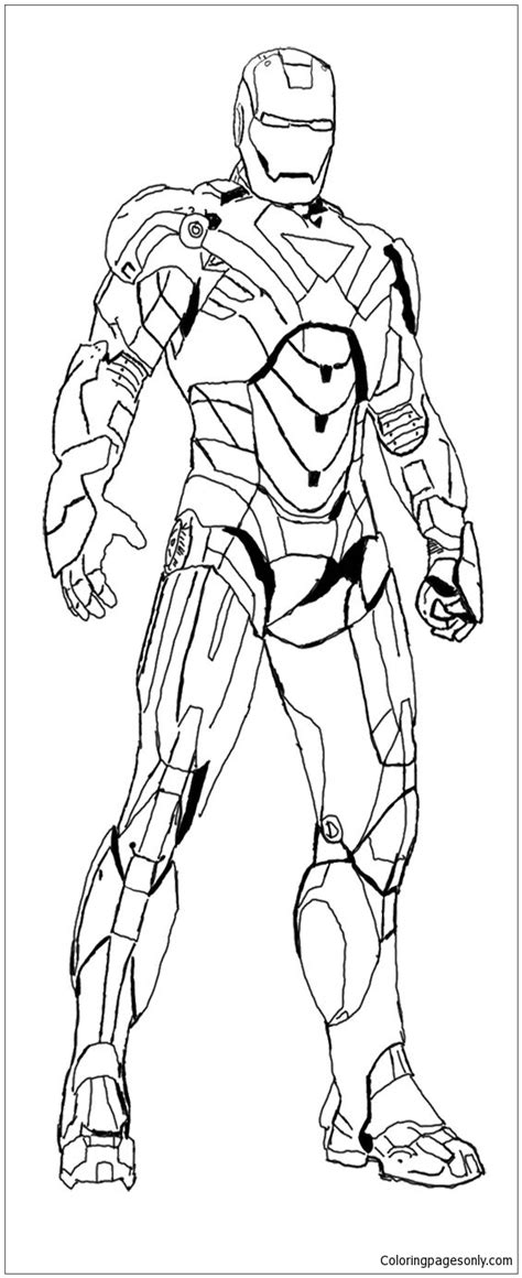 Iron man can be considered as the brother of spiderman! Heroes Iron Man Coloring Pages - Avengers Coloring Pages ...