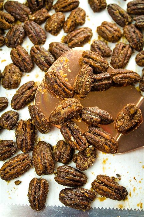 How many pecans are in a serving? So irresistible, these Easy Low Carb Keto Candied Pecans are made with only a handful of ...