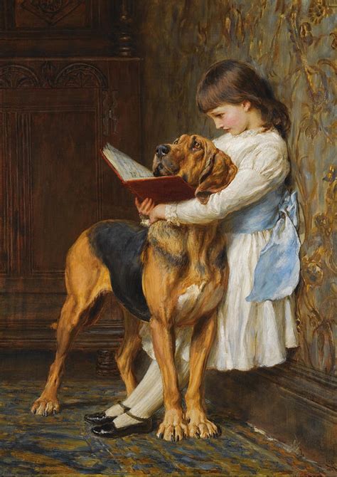 Compulsory Education Painting By Briton Riviere
