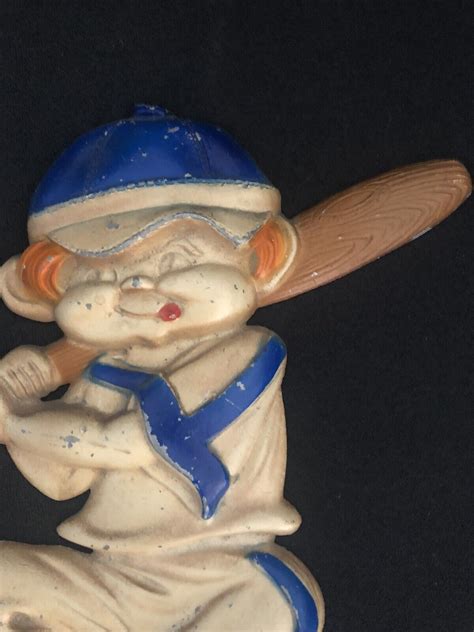 Sexton Metal Baseball Player Vintage Hanging Decoration Ebay