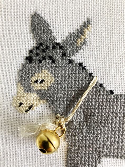 Completed And Framed Cross Stitch Picture Donkey Donkey Foal Etsy Uk