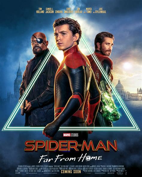 Spider Man Far From Home Posters Look Off Into The Distance