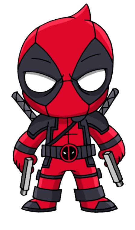 Deadpool Deadpool Chibi Deadpool Cartoon Deadpool Artwork