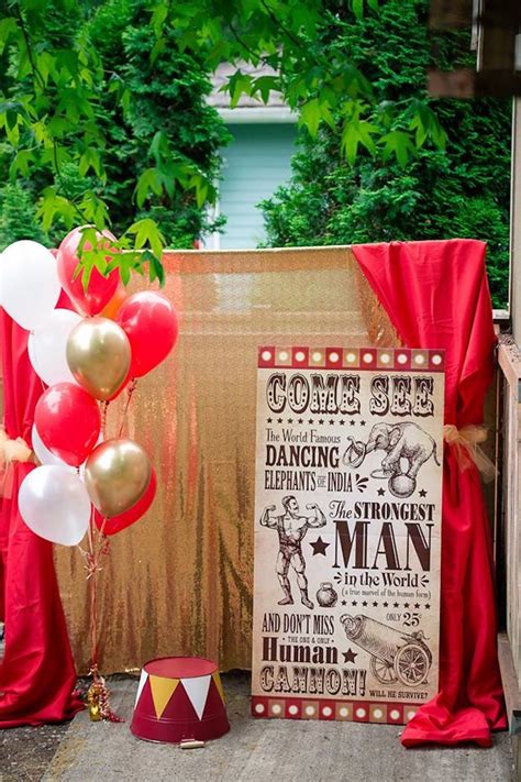 vintage circus birthday party inspired by the greatest showman kara s party ideas vintage
