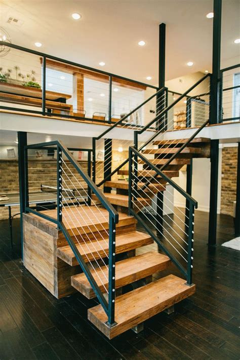 The union of a modern and minimalist design (typical for the steel stairs). 184 best images about modern industrial barn + farm house on Pinterest | House plans, Industrial ...
